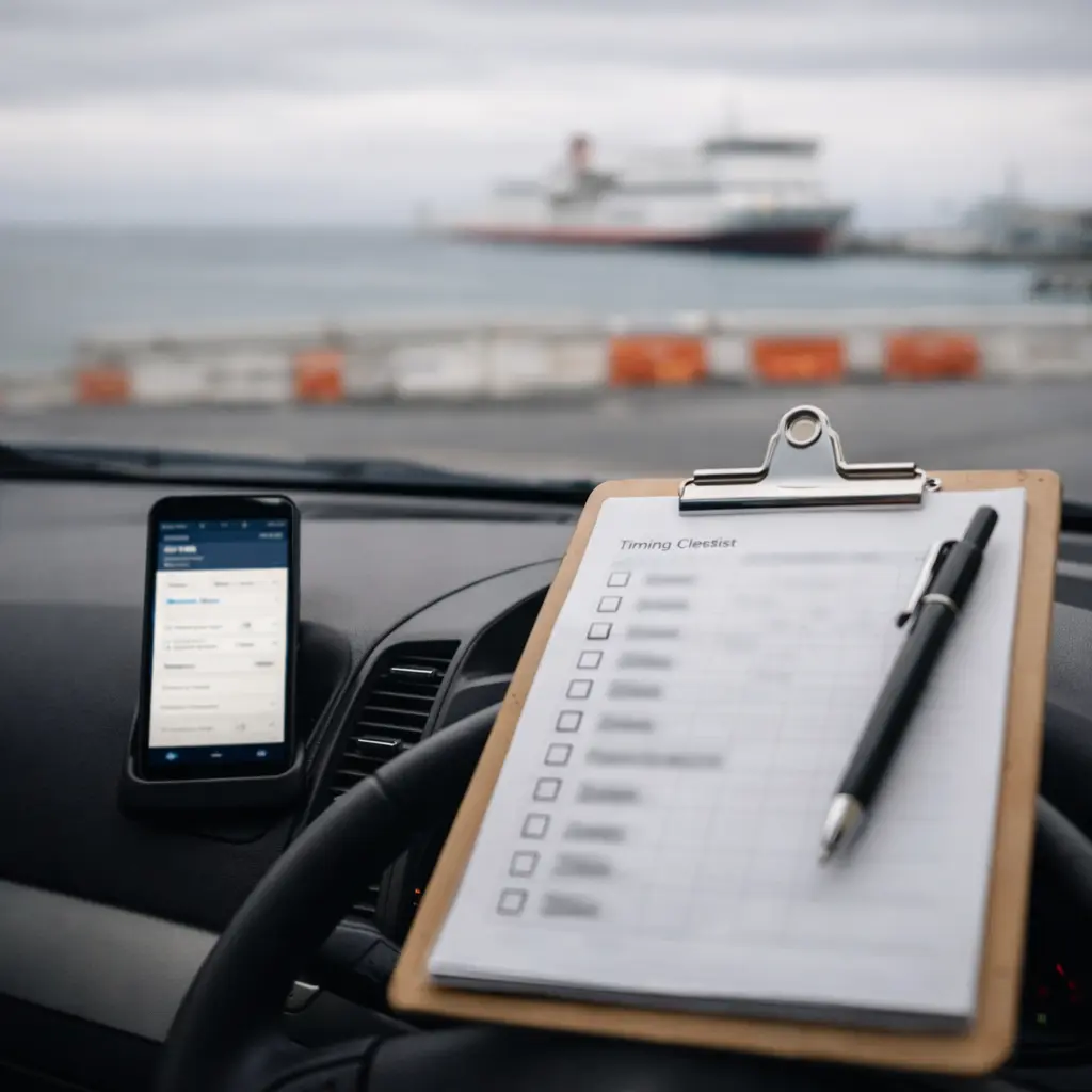 Bass Strait timing checklist notes for an interstate move from Tasmania to the mainland