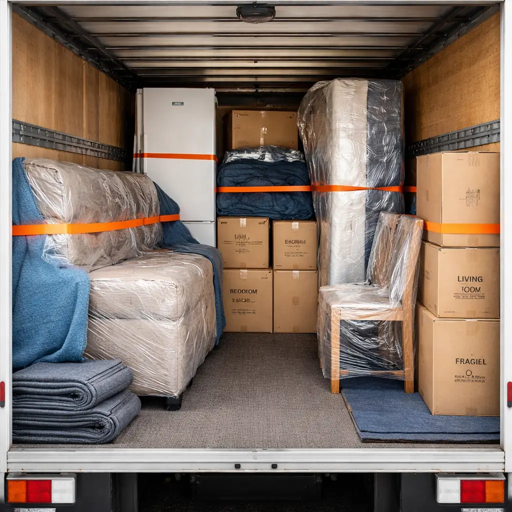 Tasmania backloading versus direct service with shared truck space and household furniture transport