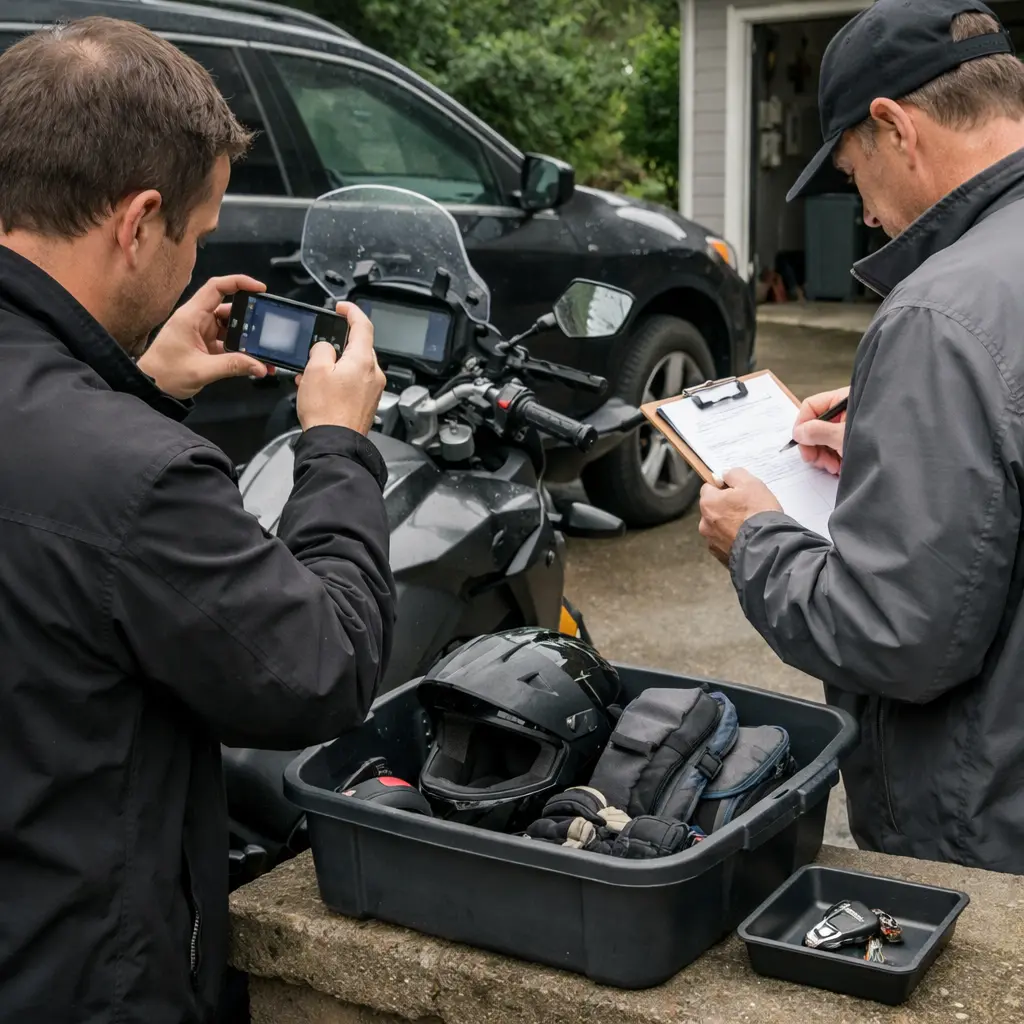 Vehicle and motorbike transport preparation checklist before interstate pickup from Tasmania